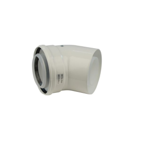 Worcester Greenstar 90deg High Efficiency Elbow 125mm White 