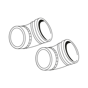 Ideal High Level Flue Elbow 45 Deg (Pair)