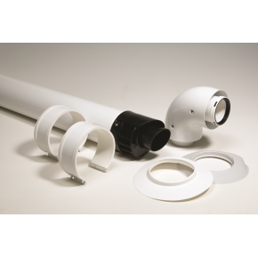 Vokera 1m Horizontal Flue (Vision / Easiheat)