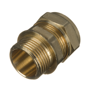 Compression Straight Male Iron Connector 8mm x 1/4