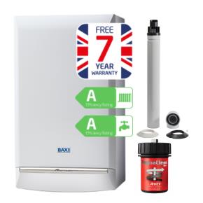 Baxi Duotec 24KW, Horizontal Flue & Filter Pack