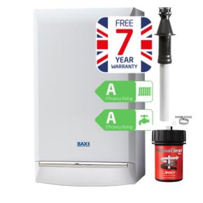 Baxi Duotec 24KW, Vertical Flue & Filter Pack