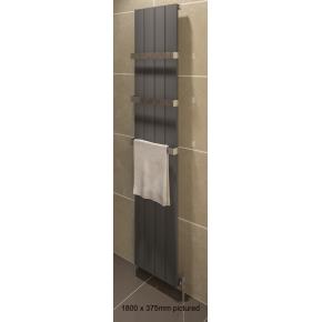 Rosano 1800 x 470 Aluminium Anthorite Radiator 