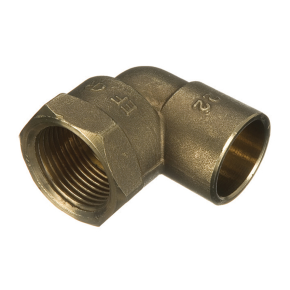 End Feed 90 Deg Female Iron Elbow 15mm x 1/2