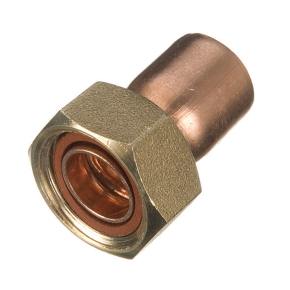 End Feed Straight Tap Connector 15mm x 3/4