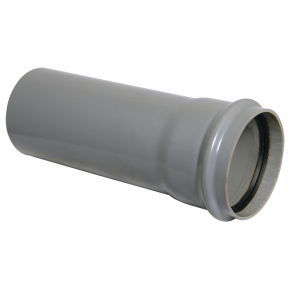 Floplast SP4 Single Socket 110mm Soil Pipe 4M Grey