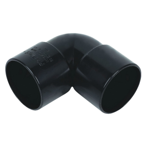 FloPlast WS10 ABS 90deg Bend 32mm Black