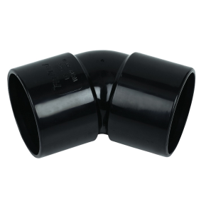 FloPlast WS18 ABS 135deg Bend 32mm Black