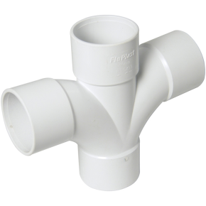 FloPlast WS58 ABS Cross Tee 40mm White