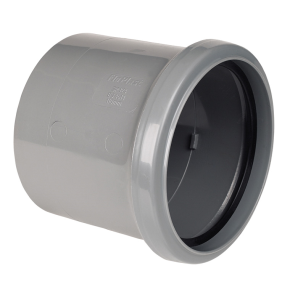 Floplast SP124 110mm Soil Pipe Coupling Single Socket Grey