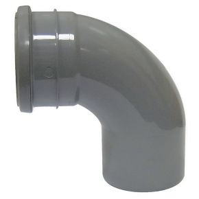 Floplast SP161 110mm Soil Pipe 90deg Bend Grey