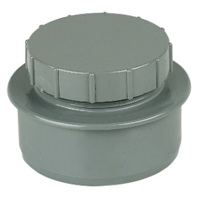 Floplast SP292 110mm Soil Pipe Access Plug Grey