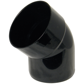 Floplast SP435 110mm Soil Pipe Bottom Offset Bend Black