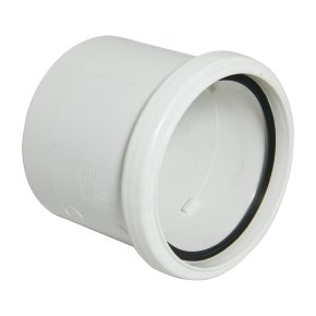 Floplast SP124 110mm Soil Pipe Coupling Single Socket White