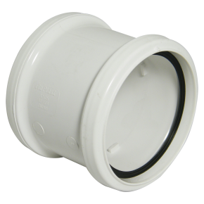 Floplast SP105 110mm Soil Pipe Coupling Double Socket White