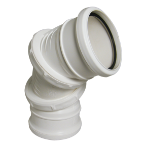 Floplast SP560 110mm Soil Pipe Adjustable Bend White