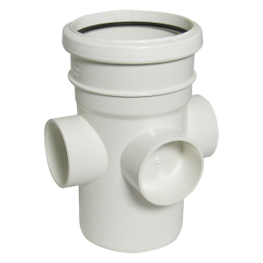 Floplast SP581 110mm Soil Pipe Boss Pipe White