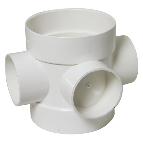 Floplast SP583 110mm Soil Pipe Short Boss Pipe White