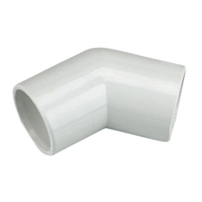 FloPlast OS12 PVCU Overflow 45deg Bend 21.5mm White 