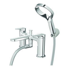 Aio Deck Mounted Bath & Shower Mixer (Chrome)