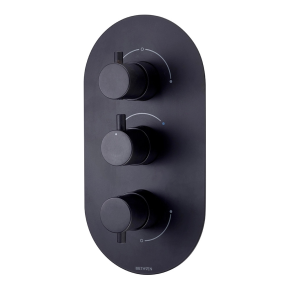 Kaha Concealed Mixer Valve (3 Outlets) (Matte Black)