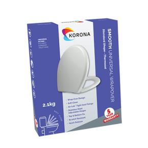 Korona Smooth Universal Wrapover Toilet Seat 2.1kg