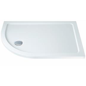 PHS 1000 X 800 Left Hand Offset Quadrant Low Profile Shower Tray