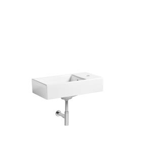 Dimensiom Square Wall Hung Basin 460mm x 255mm 1 Tap Hole