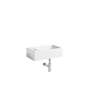 Matrix Square Wall Hung Basin 370mm x 230mm Left Hand 1 Tap Hole