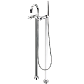 Morea Floor Mounted Bath Shower Mixer & Kit