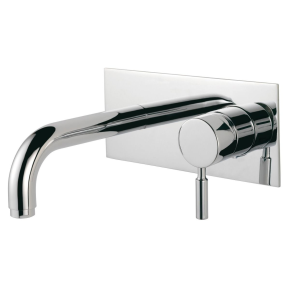 Visio Vall Mounted Monoblock Basin Mixer Inc Clicker Waste