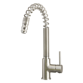 Chef Monoblock Sink Mixer with Pullout Spray Brushed Nickel